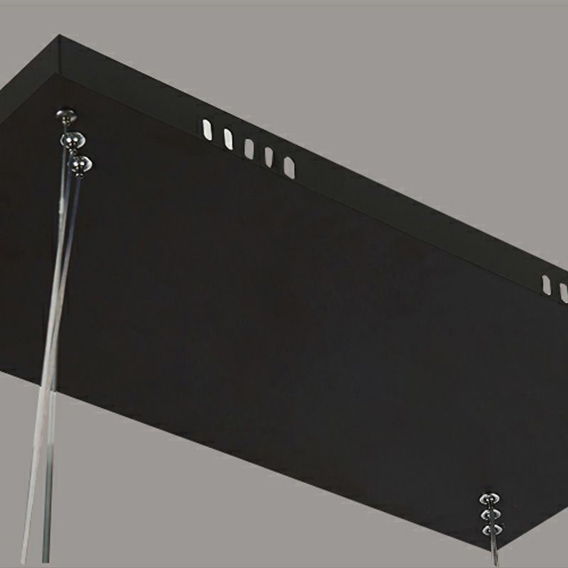 Suspension Moderne Carrée, Acrylique, Noir/Blanc.
