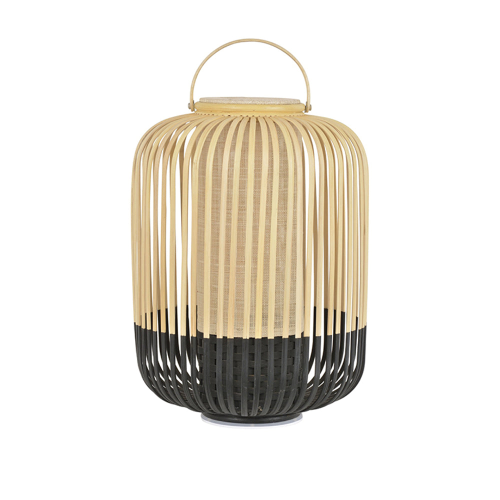 Lanterne Extérieur LED Bambou, Noir/Blanc