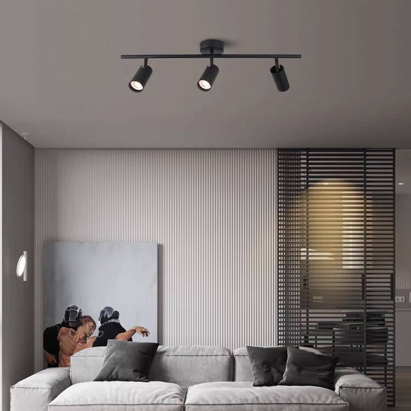 Plafonnier (Spot) LED Moderne, Noir/Blanc/Doré