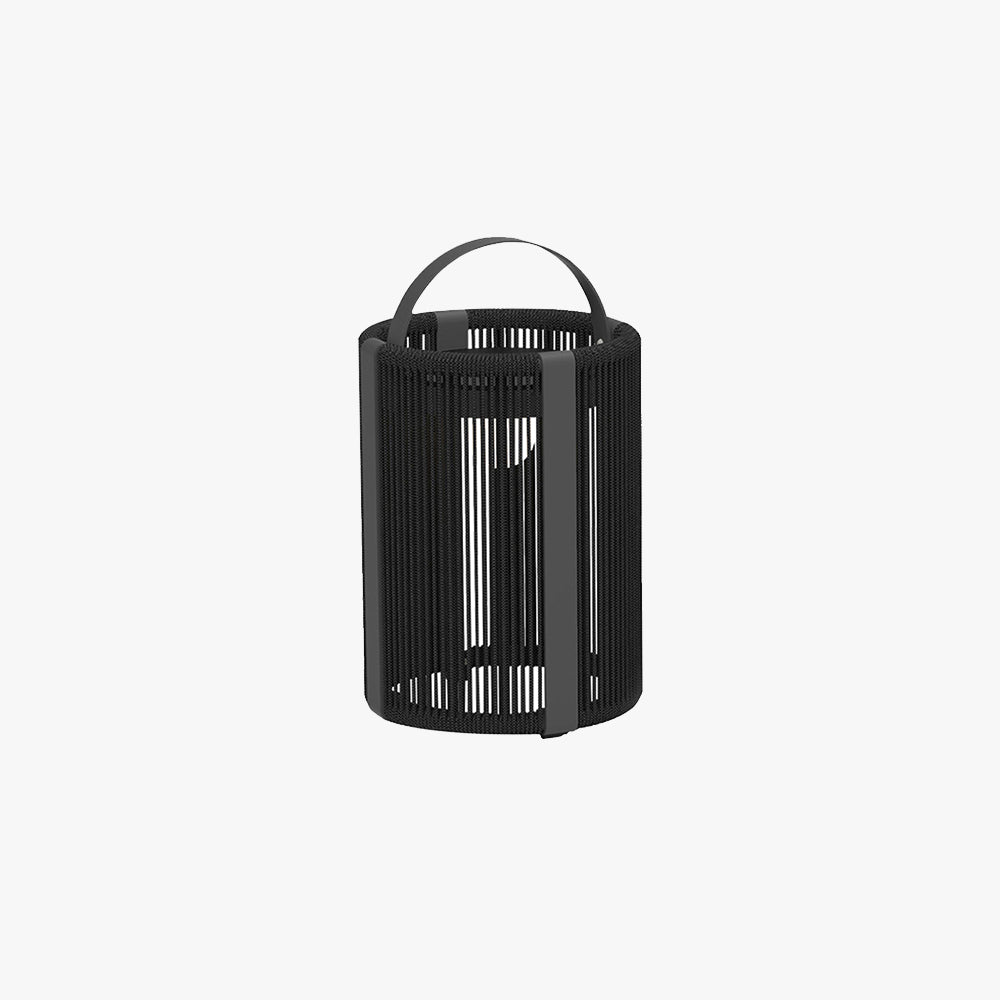Eclairage Extérieur Solaire Lampe Cylindrique Moderne, Noir