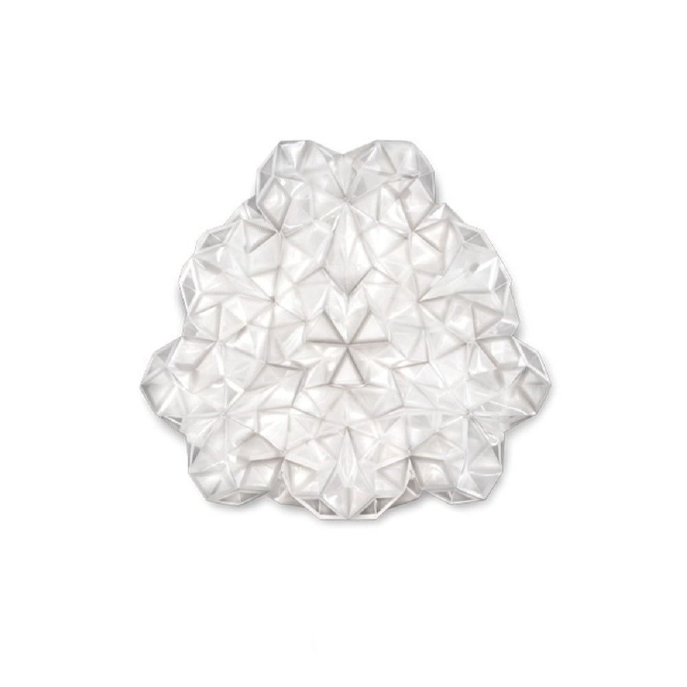 Lustre Suspension Moderne Géométrique, Acrylique/Métal, Blanc.