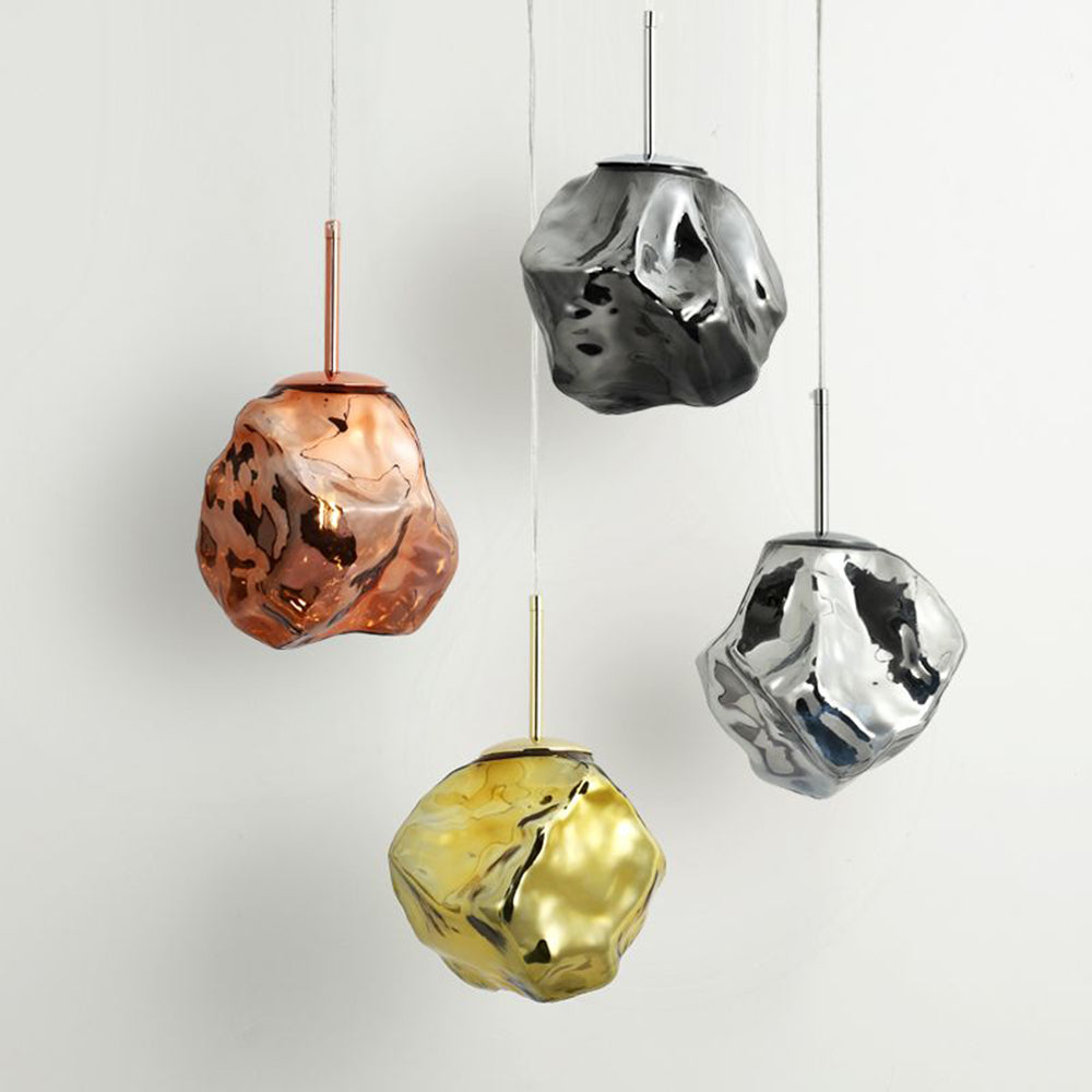 Suspension Moderne Design, Métal/Verre.