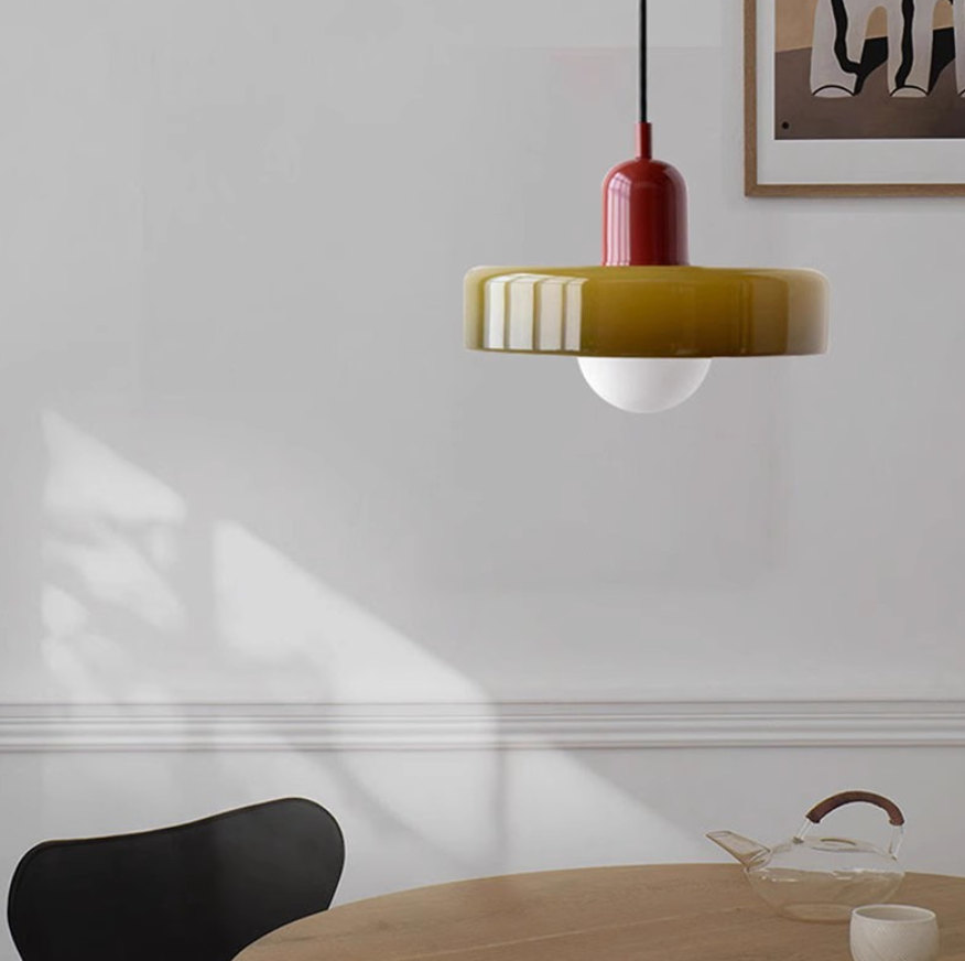 Suspension Ronde Vintage, Verre