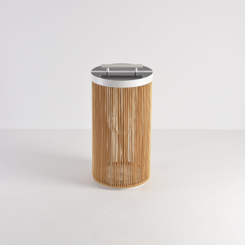 Lanterne Extérieur LED Solaire Rotin , Bois
