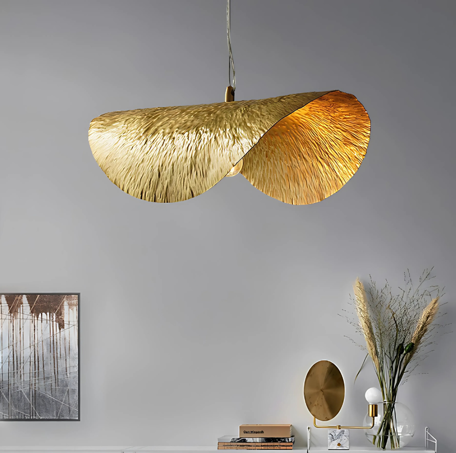 Suspension Vintage Laiton, Doré