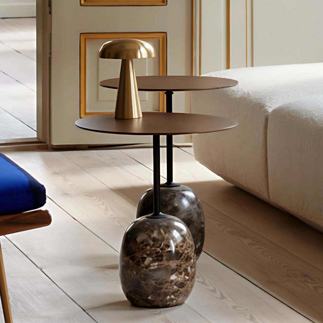 Lampe LED Champignon, Dorée/Argentée/Cuivrée