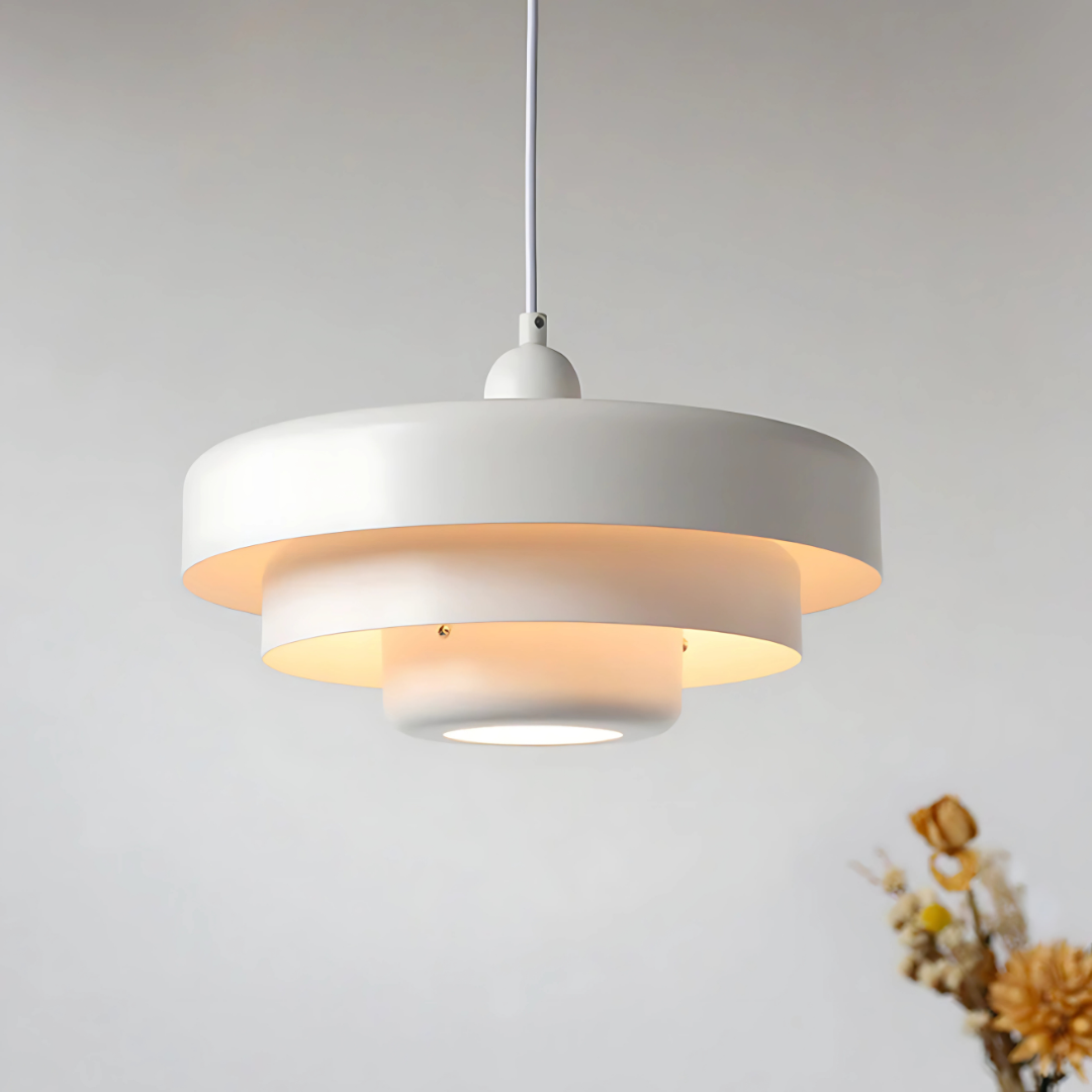 Suspension Moderne, Orange/Blanc/Vert