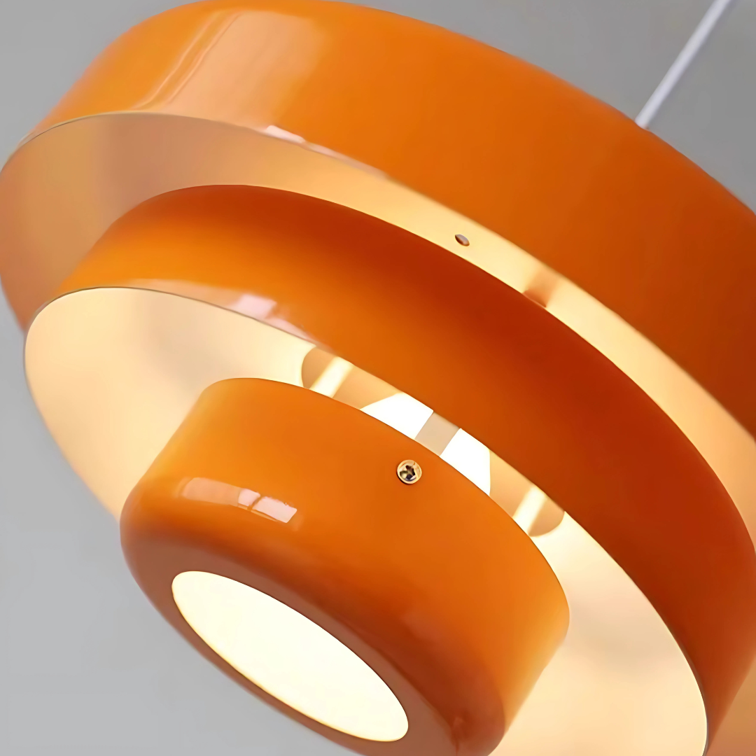 Suspension Moderne, Orange/Blanc/Vert