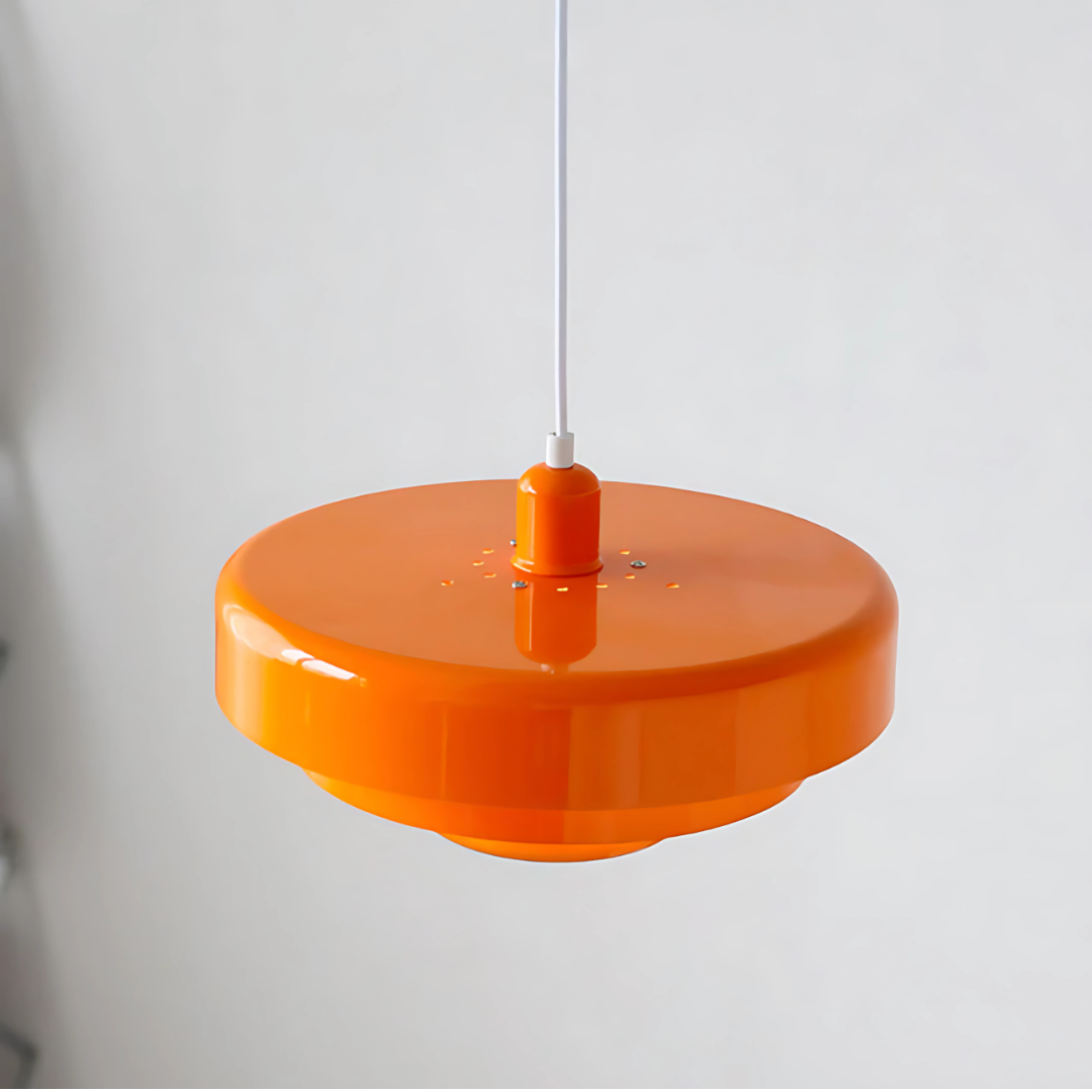 Suspension Moderne, Orange/Blanc/Vert