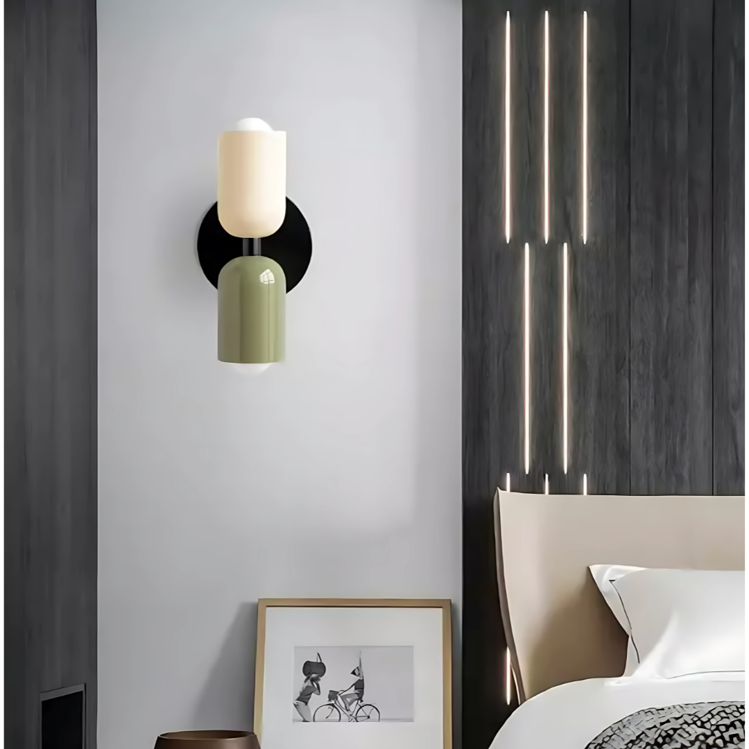 Applique Murale Cylindre, Scandinave, Plusieurs Coloris