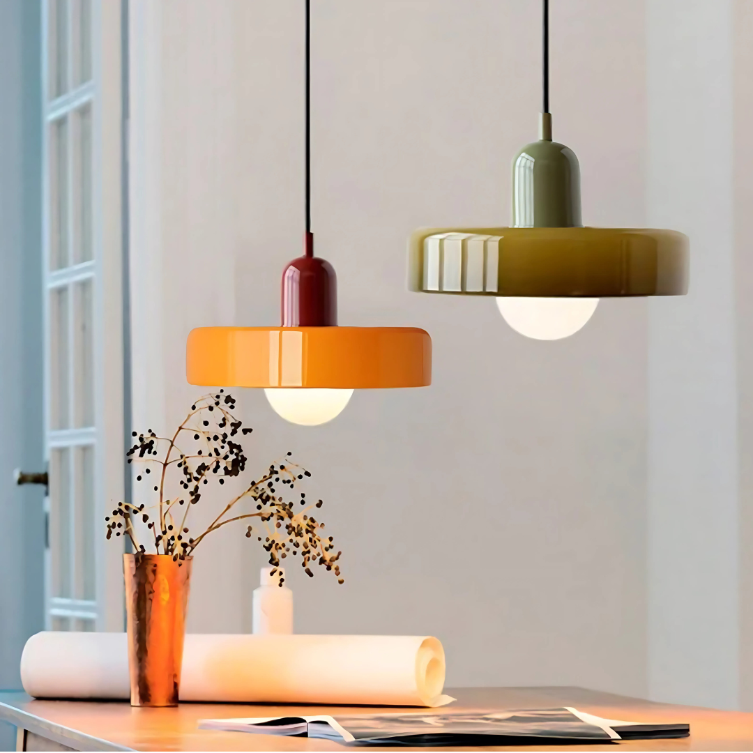 Suspension Ronde Vintage, Verre