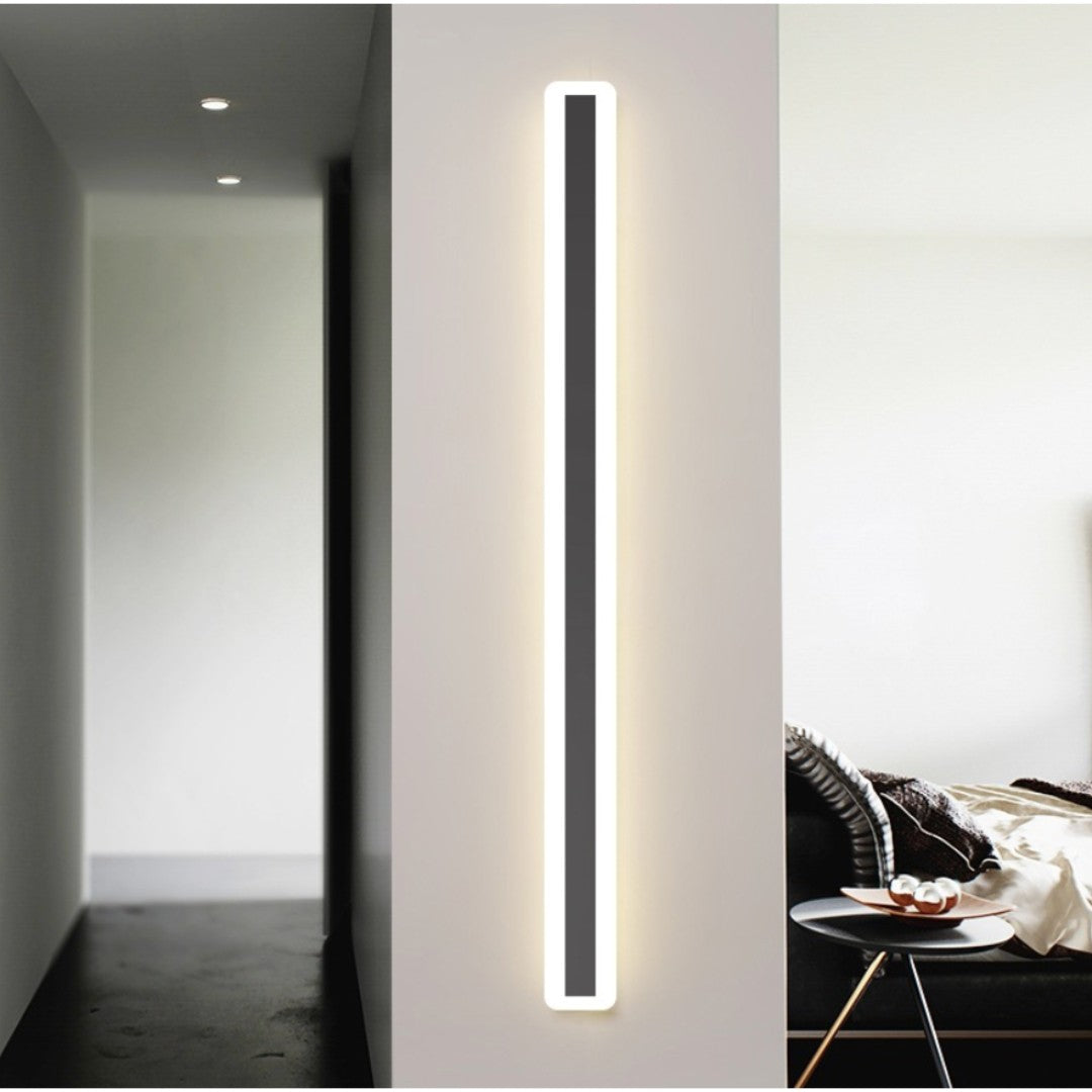 Applique Murale Intérieur Linéaire Minimaliste LED, Noir