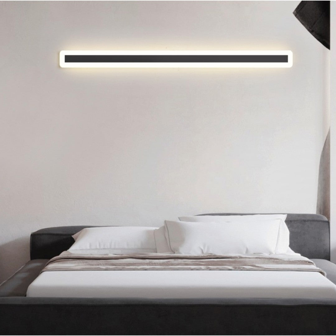 Applique Murale Intérieur Linéaire Minimaliste LED, Noir
