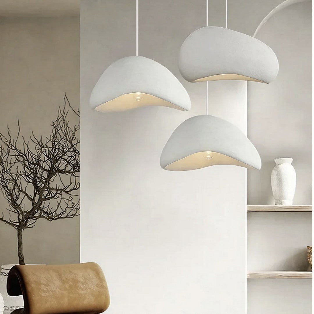Lustre Suspension Wabi Sabi, Blanc