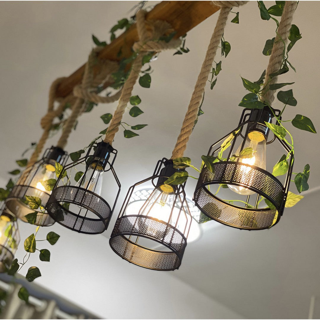 Lustre Suspension Moderne Bois