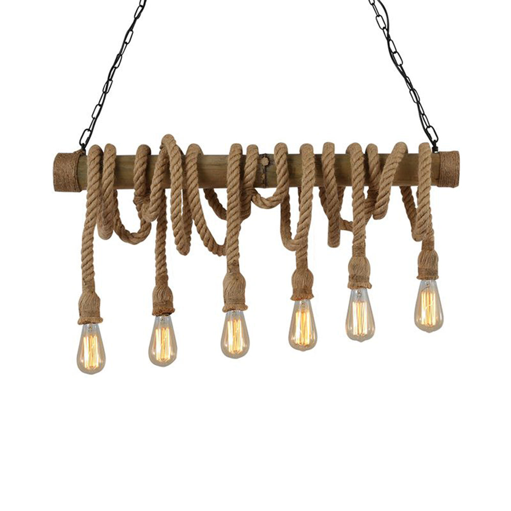 Suspension Naturel Bambou, Marron