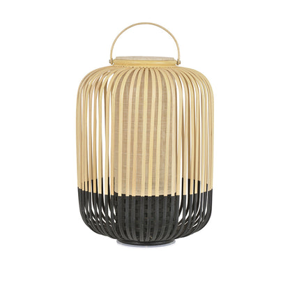 Lanterne Extérieur LED Bambou, Noir/Blanc