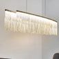 Lustre Frange Moderne, Doré/Chrome.