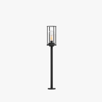 Lampadaire Extérieure Cylindre Moderne, Noir