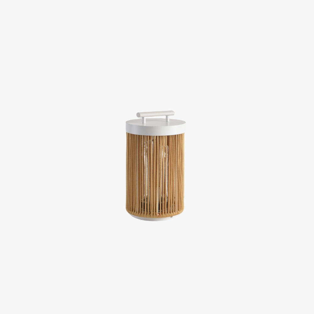 Lanterne Extérieur LED Solaire Rotin , Bois
