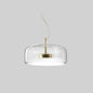 Lustre Suspension Cylindre Moderne, Claire/Grise Fumée/Ambre