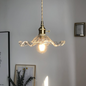 Suspension Fleur Vintage, Verre, Transparente/Verte/Ambre