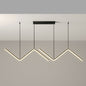 Luminaire Suspendu Vague Moderne, Métal, Noir/doré