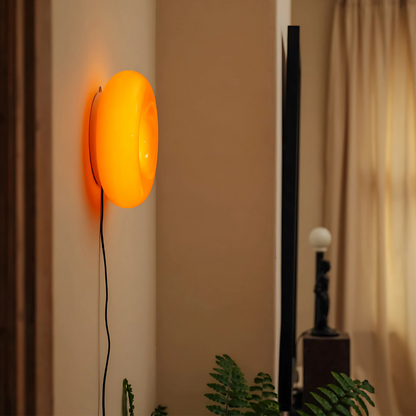 Applique Murale/Lampe Vintage, Orange