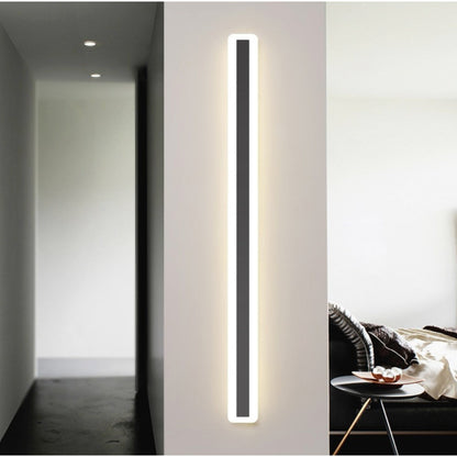 Applique Murale Intérieur Linéaire Minimaliste LED, Noir