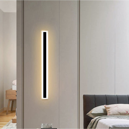 Applique Murale Intérieur Linéaire Minimaliste LED, Noir