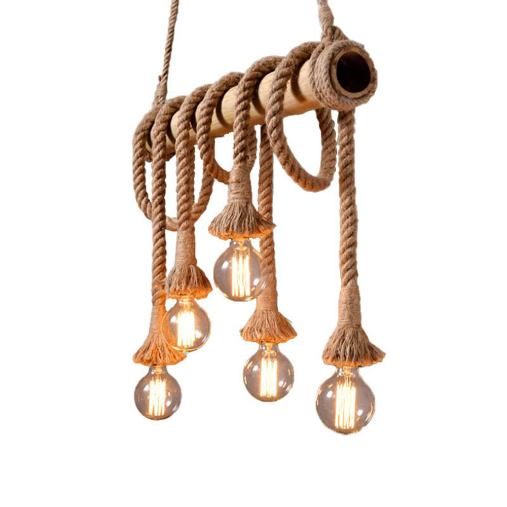 Suspension Naturel Bambou, Marron