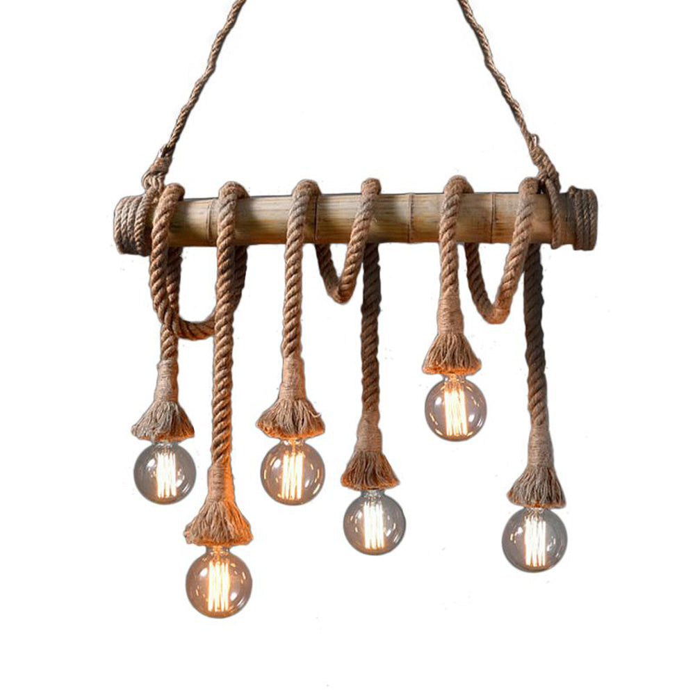 Suspension Naturel Bambou, Marron