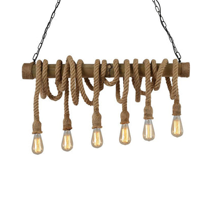 Suspension Naturel Bambou, Marron